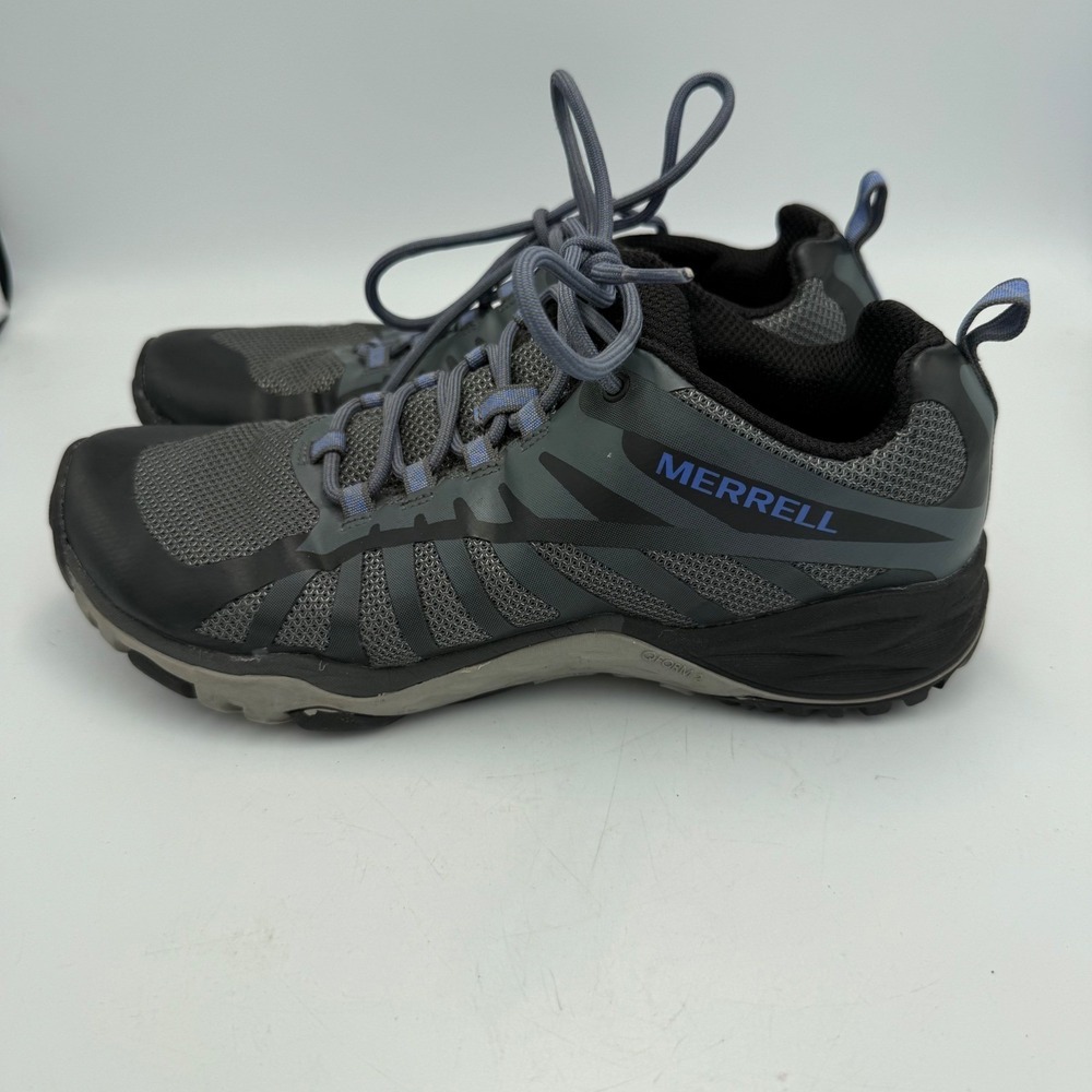 Merrell Siren Edge Q2 Womens Gray Blue Hiking Shoes J41316 Size 8.5
